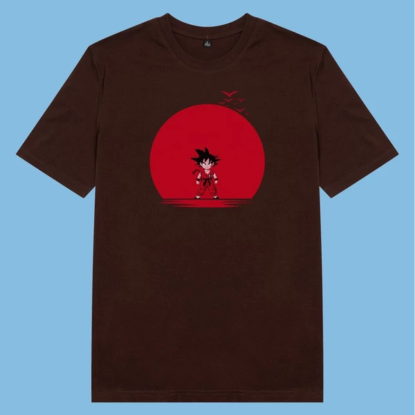 Áo thun ngắn tay unisex Chodole cho cả nam và nữ, chất liệu vải cotton in cotton in hình Dragonball - Red moon