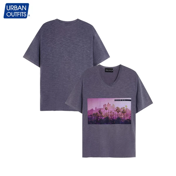 Áo Thun Nam Tay Ngắn URBAN OUTFITS Cổ Tim Big Size In Hình Đẹp 100% Cotton Sược Sợi Tre Bambo Cao Cấp URBAN OUTFIT ATR06