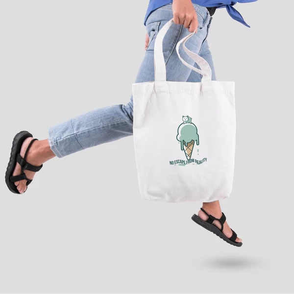 Túi vải tote bag của Chodole chất liệu túi canvas vải bố đẹp in hình độc đáo No escape from reality