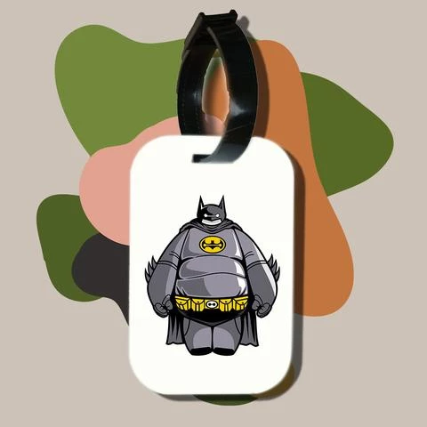Thẻ hành lý chodole loại tag hành lý làm bằng gỗ ép cán nhựa cao cấp cho túi xách balo du lịch in hình batmax