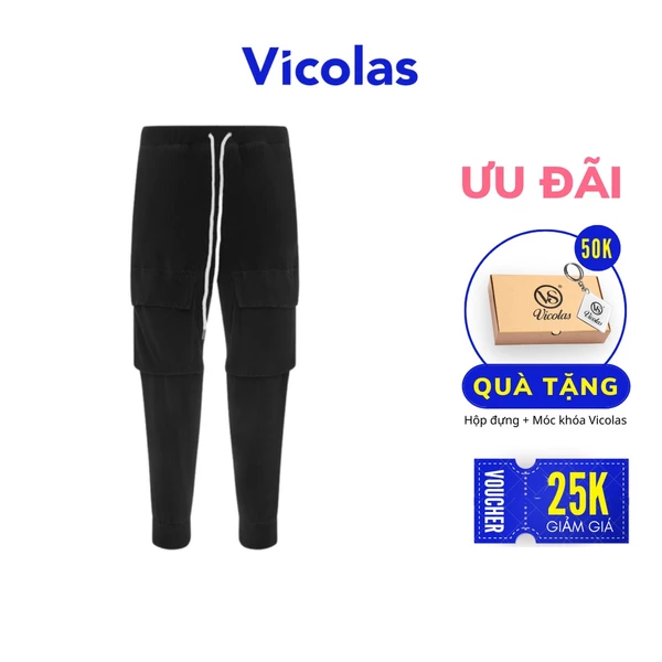 Quần jogger nam dập ly VICOLAS VICOLAS JOGGER PANT