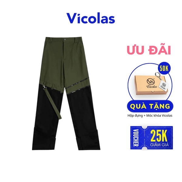 Quần khaki pants phối màu xanh đen V VICOLAS DARK FOREST PANTS