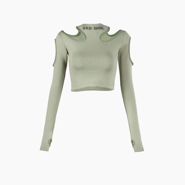 Set Đồ Nữ Sporty Cut-Out Tracksuit - Local Brand Chính Hãng