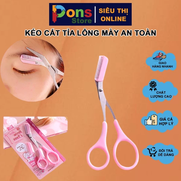 Kéo cắt tỉa lông mày an toàn - PON72