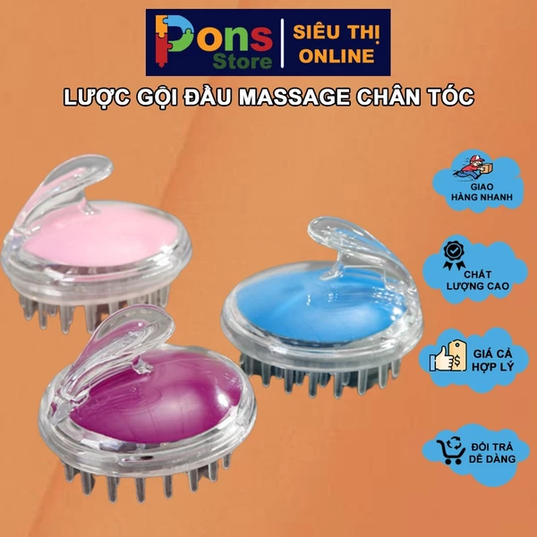 Lược gội đầu massage chân tóc - PON61