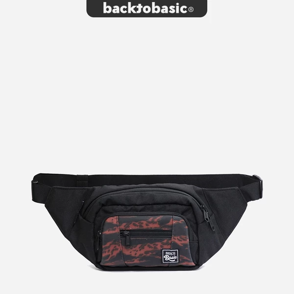 Túi bao tử - Túi đeo hông cao cấp Back To Basic - Hippu II Lava chống thấm tốt, 11 ngăn