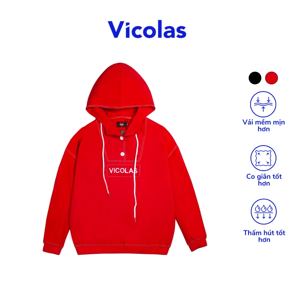 Áo hoodies nam nữ thêu họa tiết VICOLAS VICOLAS HOODIES