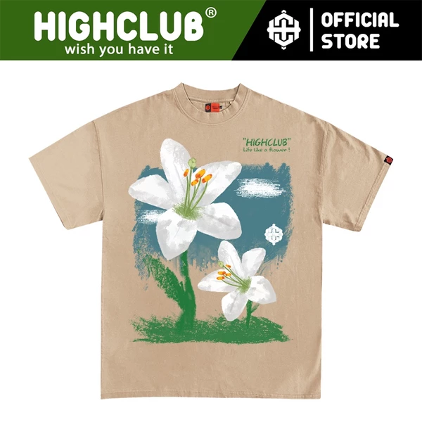 Áo Thun LILIUM Tay Lỡ Unisex Nam/Nữ BEGIE Cổ Tròn - HIGHCLUB Brand Chính Hãng