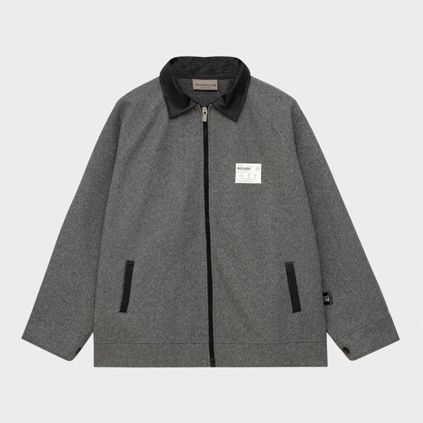 Áo Khoác Phối da R-Auth Regods Unisex form rộng ( JACKET R-AUTH )