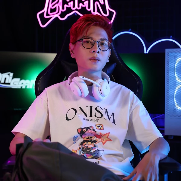 Áo thun unisex ONISM x BMMN universe màu kem - Basic tee ONISM
