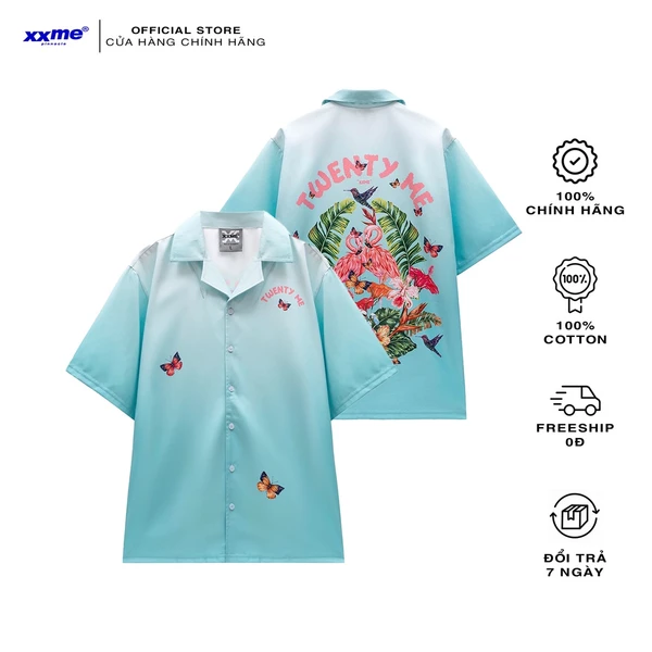 Áo sơ mi tay ngắn Flamingo shirt XXME chính hãng