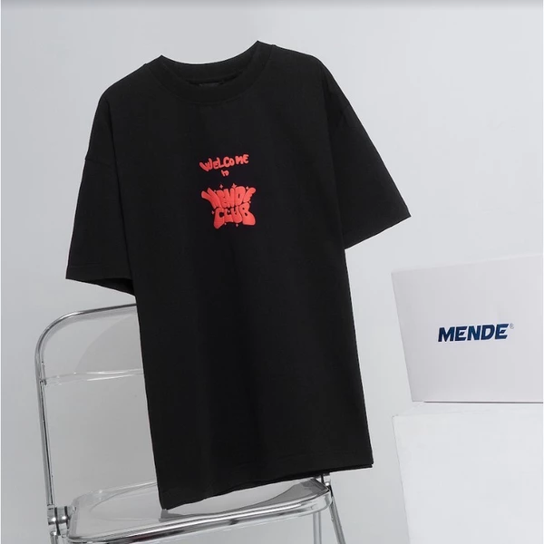 Cat Club Tee - Áo thun unisex đơn giản in hình mèo có 2 màu đỏ đen