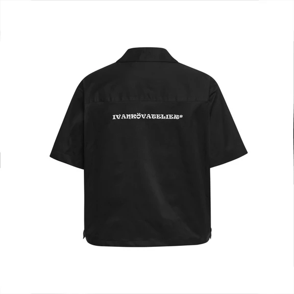 Áo sơ mi ngắn tay dáng Boxy - Ivankov Button Boxy Shirt