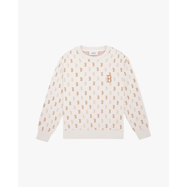 MLB - Áo sweatshirt unisex cổ tròn tay dài Classic Monogram Jaquard_3AMTM0344-43CRD