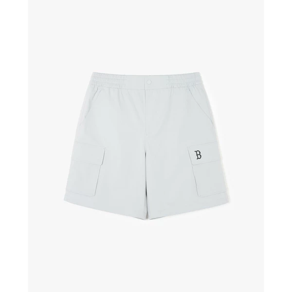 MLB - Quần short unisex ống rộng lưng thun Basic Gopcore Cotton_3ASMB0543-43GRL