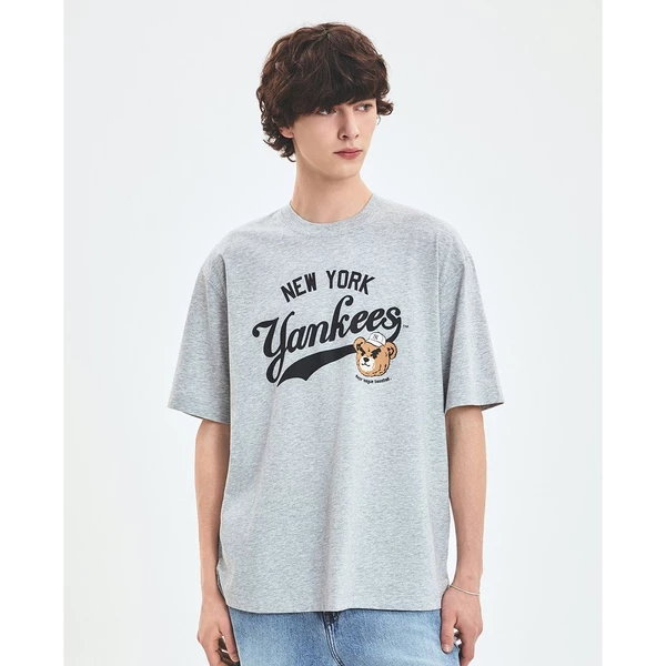 MLB - Áo thun unisex cổ tròn tay ngắn Letter Mega Bear_3ATSE0253-50MGS