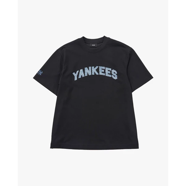 MLB - Áo thun unisex Denim Like Lettering Monogram_3ATSM1153-50BKS