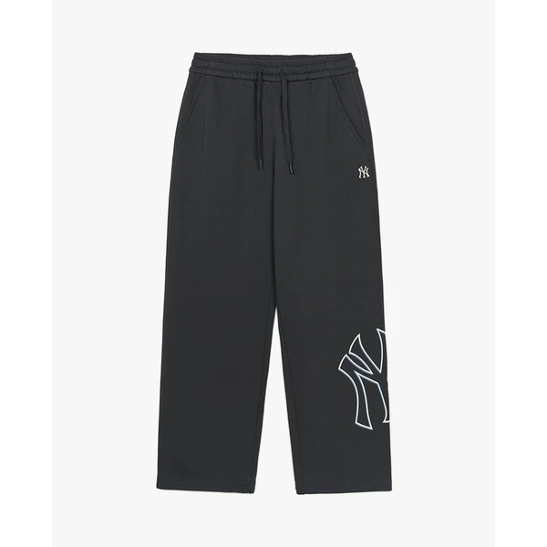 MLB - Quần dài unisex ống rộng lưng thun Basic Megalogo_3APTB0344-50CGS