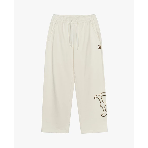 MLB - Quần dài unisex ống rộng lưng thun Basic Megalogo_3APTB0344-43CRS