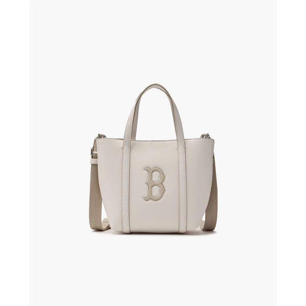MLB - Túi tote nữ phom hình thang Basic PU_3AORS884N-43CRD