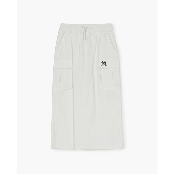 MLB - Chân váy phom suông midi Basic Goffcore Nylon Cargo_3FSKB0253-50IVS