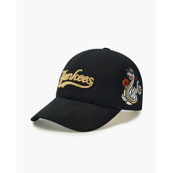 MLB - Nón bóng chày unisex New Year Snake Structure_3ACPQ015N-50BKS