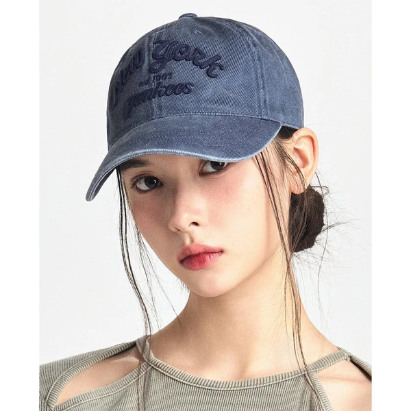 MLB - Nón bóng chày unisex Denim Varsity Cursive_3ACPDS14N-50INS