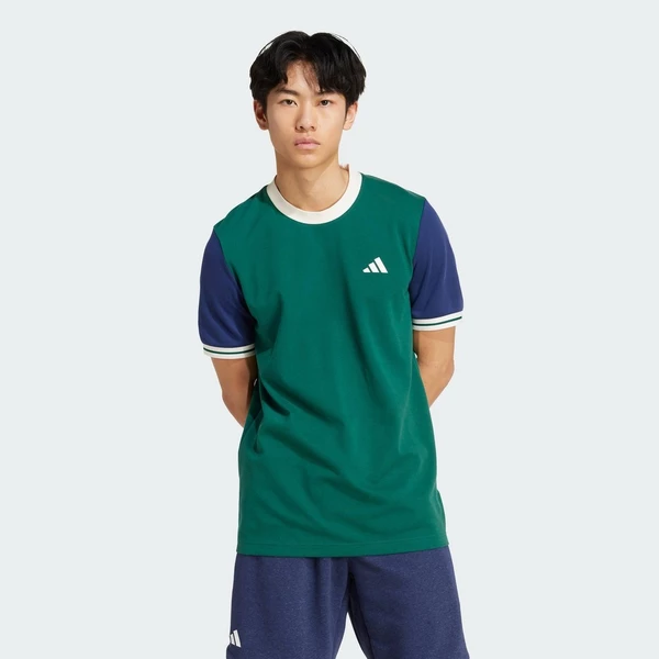 [Duy nhất 8.8 - VOUCHER 30%]adidas Quần vợt Áo Thun Tennis adidas Heritage Nam màu xanh lá JC6741