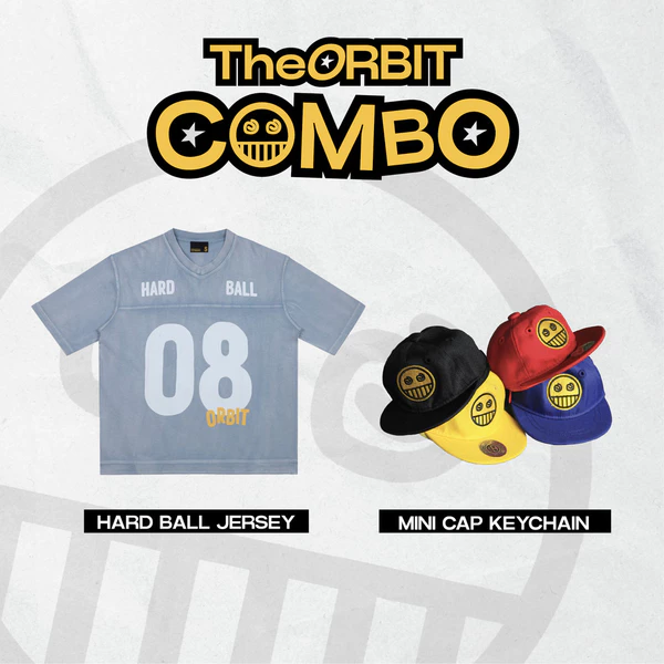 COMBO ÁO + PHỤ KIỆN THE ORBIT Hard Ball Jersey  + Mini Cap Keychain - Local Brand Chính Hãng