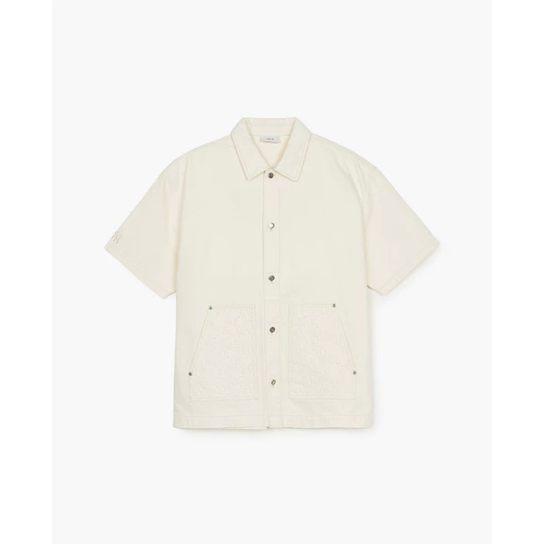 MLB - Áo sơ mi denim unisex Diamond Monogram Embargo_3ADRM0653-50CRD