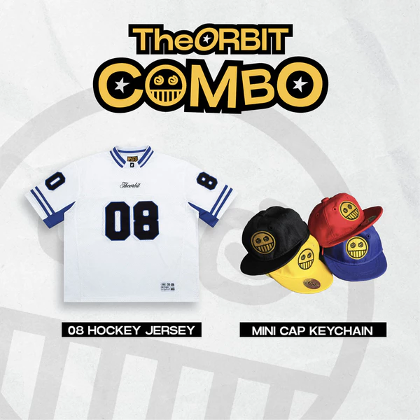 COMBO ÁO + PHỤ KIỆN THE ORBIT 08 HOCKEY JERSEY + Mini Cap Keychain - Local Brand Chính Hãng