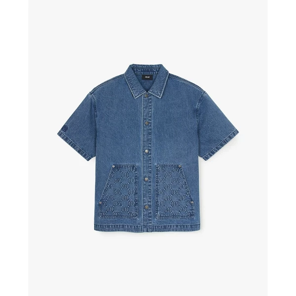 MLB - Áo sơ mi denim unisex Diamond Monogram Embargo_3ADRM0653-50INS