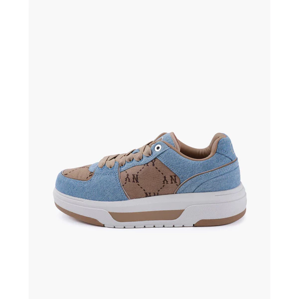 MLB - Giày sneakers unisex cổ thấp Chunky Liner Denim Monogram_3ASXCLJ4N-50BLS
