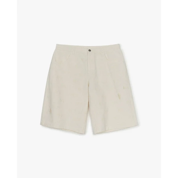 MLB - Quần shorts jeans nam Classic Jacquard Monogram_3LDPM0153-50CRD