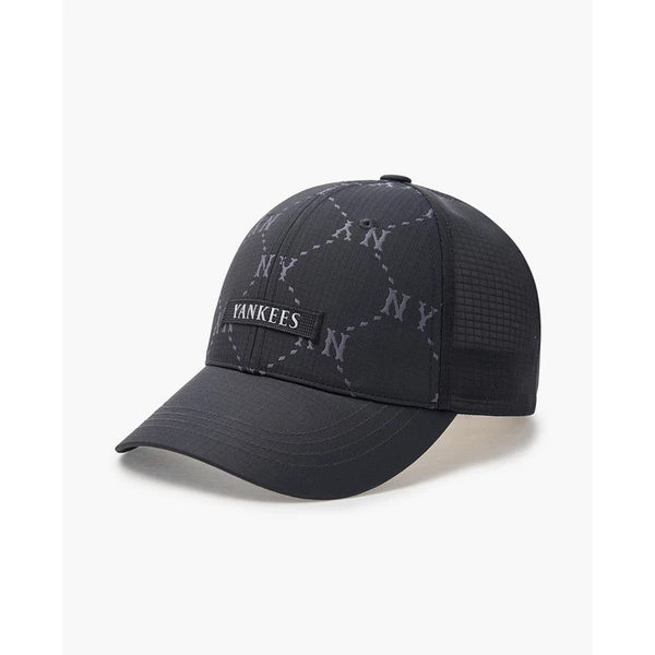 MLB - Nón bóng chày unisex Diamond Monogram Sporty Mesh_3AMCM0153-50BKS