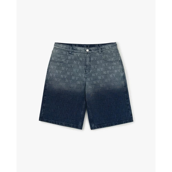 MLB - Quần shorts jeans nam Classic Jacquard Monogram_3LDPM0353-50NYD