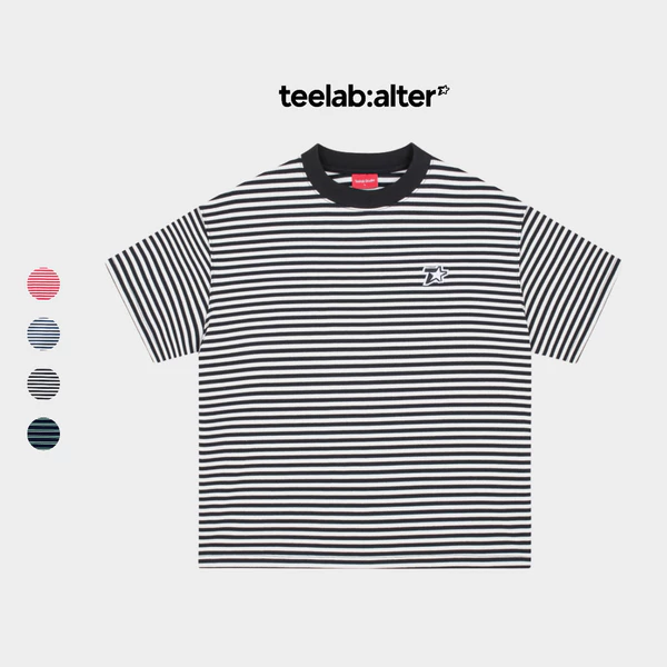 Áo Thun Teelab Alter Striped Semi-Boxy Cotton Tee TS328