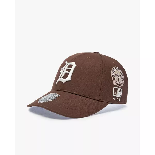 MLB - Nón bóng chày unisex Signature All Over Patch Structure_3ACPB316N-46BRN
