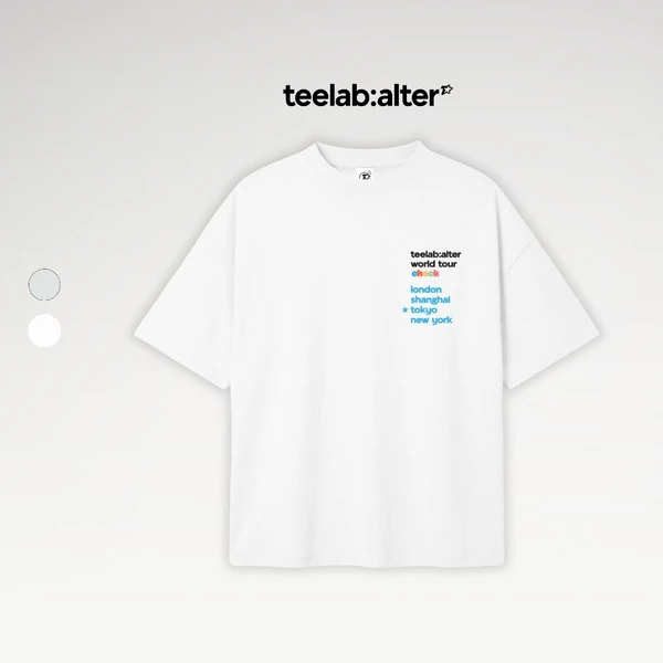Áo Thun Teelab Alter World Tour Check Oversized Cotton Tee TS364