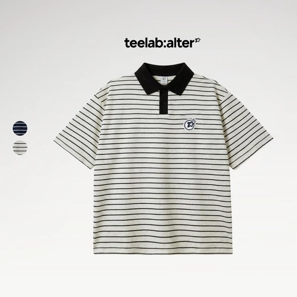 Áo Polo Teelab Alter Relaxed Cotton Stripe Polo AP076