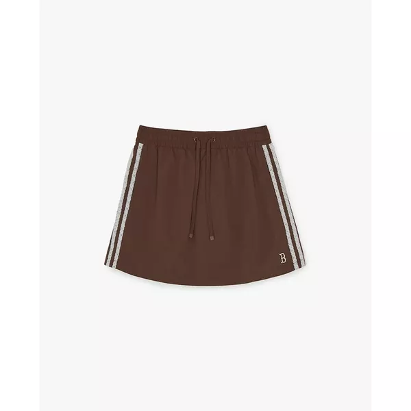 MLB - Quần short giả váy nữ lưng thun Varsity_3FSKV0263-43BRN