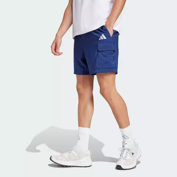adidas Phong cách sống Quần Short Túi Hộp Logo Nhỏ Chelsea Essentials Nam Màu xanh da trời JF3532