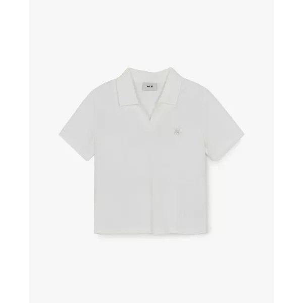 MLB - Áo polo nữ cổ bẻ tay ngắn Basic_3FPQB0763-50WHS