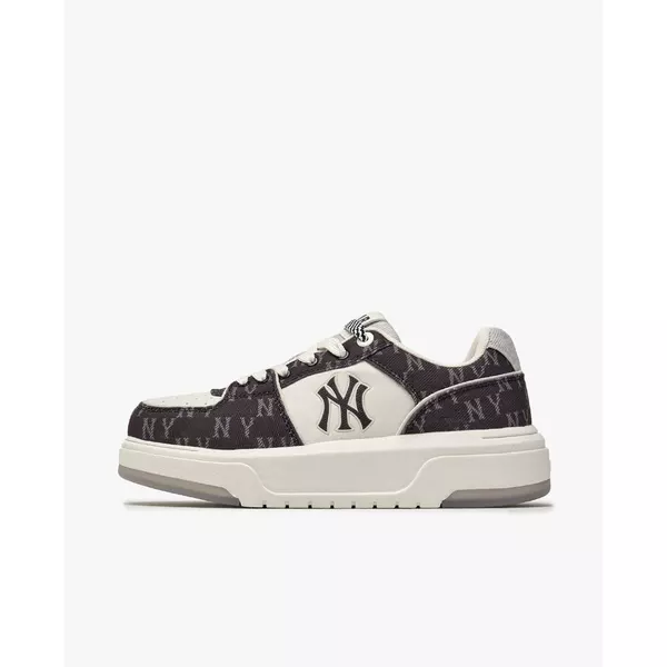 MLB - Giày sneakers unisex cổ thấp Chunky Liner Denim Monogram_3ASXM016N-50BKS