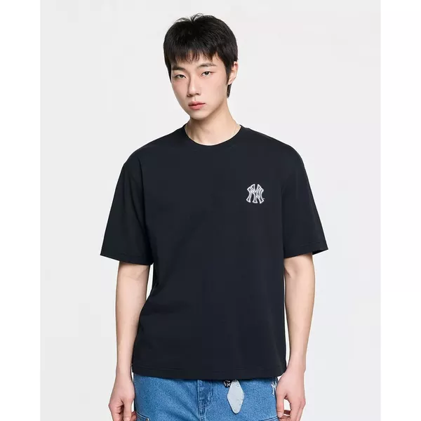 MLB - Áo thun unisex tay ngắn Basic Back Street Logo_3ATSB0863-50BKS
