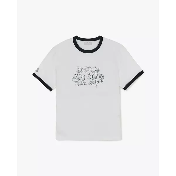 MLB - Áo thun unisex cổ tròn tay ngắn Letter Graphic_3ATSV5163-43WHS