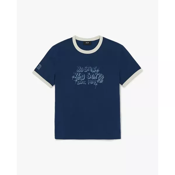 MLB - Áo thun unisex cổ tròn tay ngắn Letter Graphic_3ATSV5163-43NYD