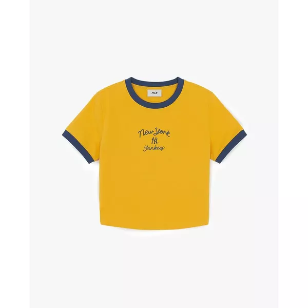 MLB - Áo croptop nữ cổ tròn tay ngắn Sportive_3FTSV0163-50YED