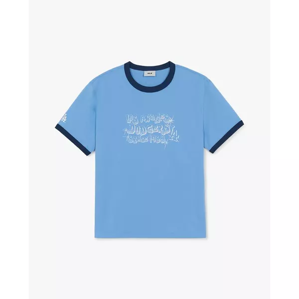 MLB - Áo thun unisex cổ tròn tay ngắn Letter Graphic_3ATSV5163-07SBP