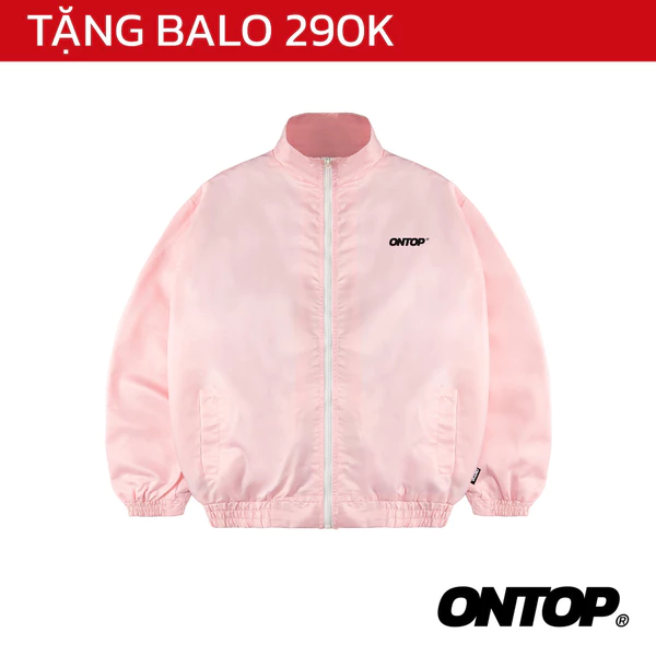 Áo khoác gió màu hồng ONTOP | O24-AK3-H